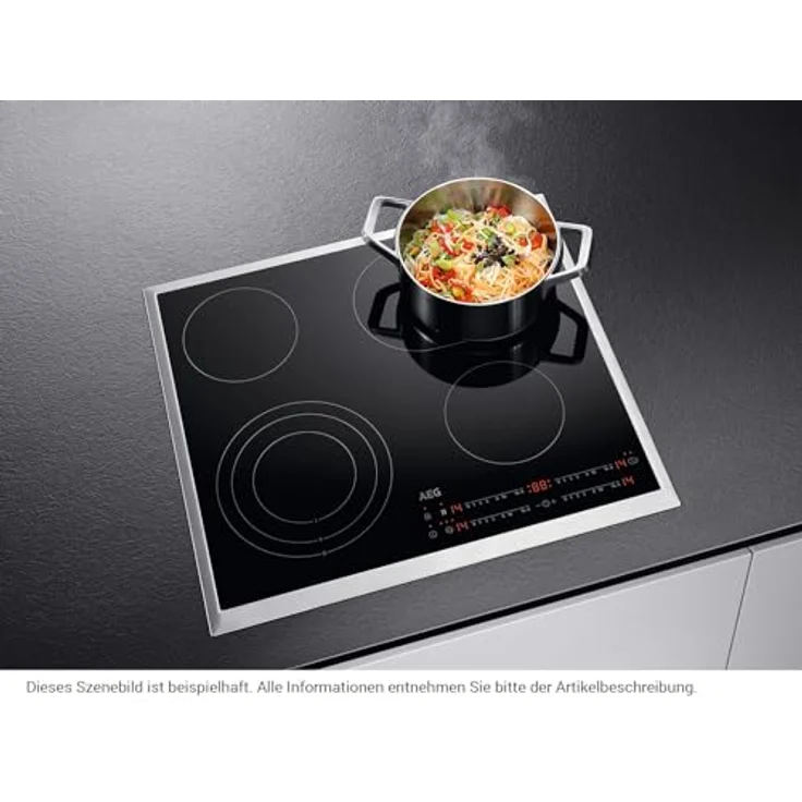 AEG Elektro-Kochfeld HRB64470XB, Glaskeramik Induktionskochfeld, autark, Touch-Control, schwarz – Bild 5