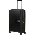American Tourister Koffer Aerostep 101.5 L Schwarz, Hartschale mit TSA-Schloss, Polypropylen, 4 Rollen