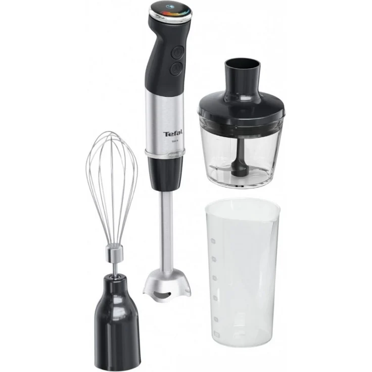 Tefal Stabmixer HB673830 Quickchef+ 3in1 Edelstahl-Stabmixer schwarz, 1000 W - Leistungsstarker Hochleistungsmixer mit Powelix-Klingentechnologie