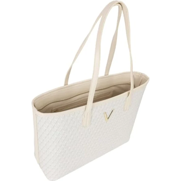 Valentino Queen Re Shopper Tasche 35 cm, beige, 100% Polyurethan, Einkaufstasche – Bild 4
