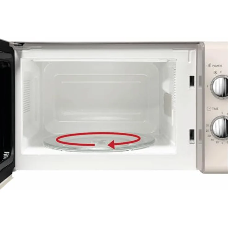 Silva MW-R 25.3, Retro Mikrowelle mit 700 Watt, 20-Liter-Garraum, beige – Bild 9