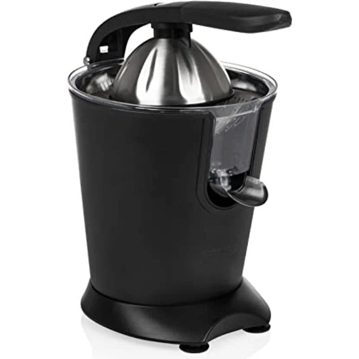 Princess Black Steel Zitruspresse - professioneller Hebelarm, 160 Watt, Antirutschfüße, Universalaufsatz für Zitrusfrüchte, Fließstopfunktion, 120 U-min, 201853 – Bild 4