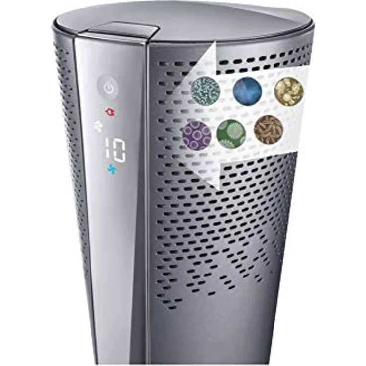 De'Longhi HFX85W20C Heizlüfter, Luftreiniger und Ventilator, 3-in-1-Produkt, LED-Display, 2000 W, für 60 Kubikmeter, Kunststoff – Bild 5