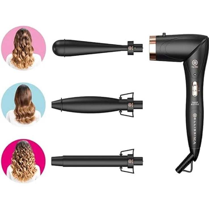 Imetec 11888 Haarstyling-Gerät Automatischer Lockenstab Warm Schwarz – Bild 2