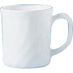 Arcoroc ARC D6880 Trianon Uni Bockbecher, Kaffeebecher, Kaffeetasse, 290ml, Opalglas, weiß, 6 Stück