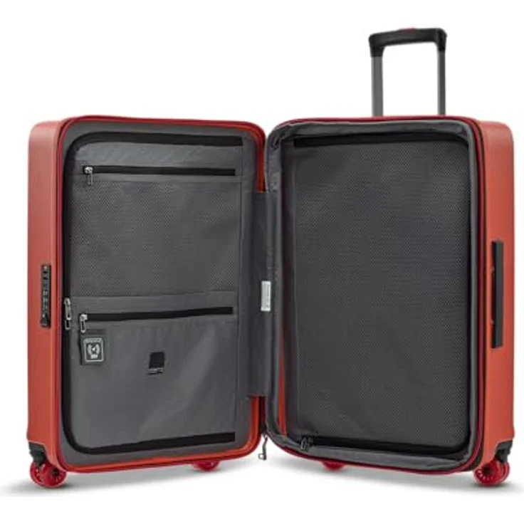 Stratic Buzz 4 Rollen Trolley M, 65 cm mit Dehnfalte, rot, 100% Polycarbonat, 45.5 cm x 26.5 cm x 65 cm – Bild 7