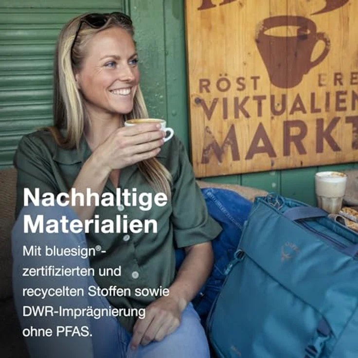 Osprey Daylite Large Tote Pack Shopper, Einkaufsrucksack mit 50 cm Laptopfach, petrol – Bild 6