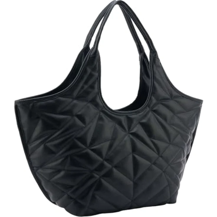 Seidenfelt Huuvari Shopper Tasche, 57 cm, schwarz, 100% Polyurethan – Bild 2