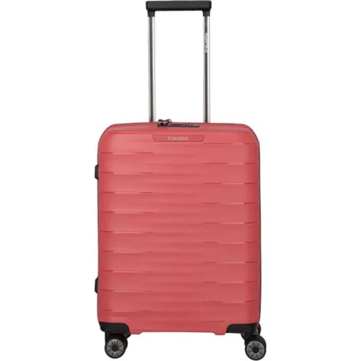 Travelite MOOBY 4-Rad Hartschalen Handgepäck Koffer klein, 39 Liter, rot, TSA Schloss, 55 x 40 x 20 cm, 2,3 kg, recyceltes Material – Bild 1