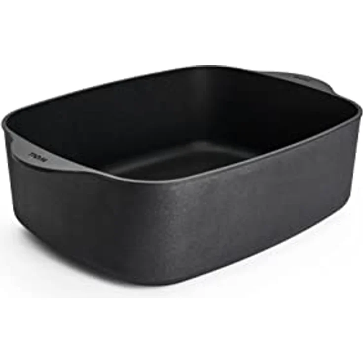 Woll Diamond Logic XR Guss-Bräter mit 2 Seitengriffen - Induktiv -, 31 cm x 26 cm, 11 cm hoch, mit abnehmbarem Stiel - Geeignet für alle Herdarten, Aluminium, backofenfest, schwarz – Bild 2