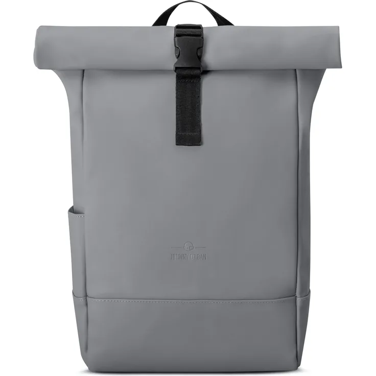 Johnny Urban Cityrucksack Harvey Medium, Rolltop Damen Herren, Laptop Fach (1-tlg), Wasserabweisend, Mattes Schwarz