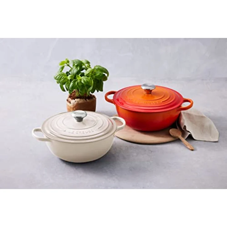Le Creuset Signature Bräter La Marmite, 24 cm, ofenrot – Bild 4