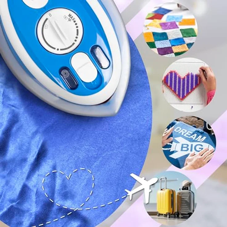 Duronic SI3 BE Reise-Dampfbügeleisen, 400 W Minibügeleisen mit 3 Hitzestufen und 35 ml Wassertank, blau – Bild 6