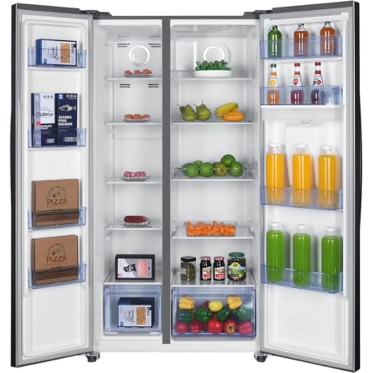PKM KS6.12D, Side by Side Kühlschrank mit 439 L, NoFrost, Wasserspender, silber – Bild 3
