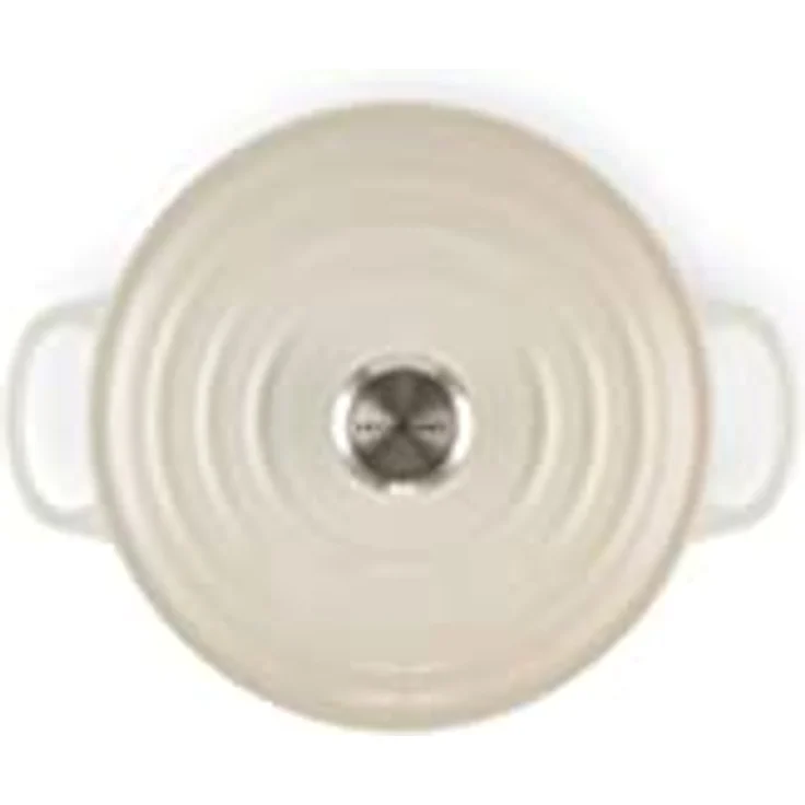 Le Creuset Signature Bräter, rund, 20 cm, meringue – Bild 4