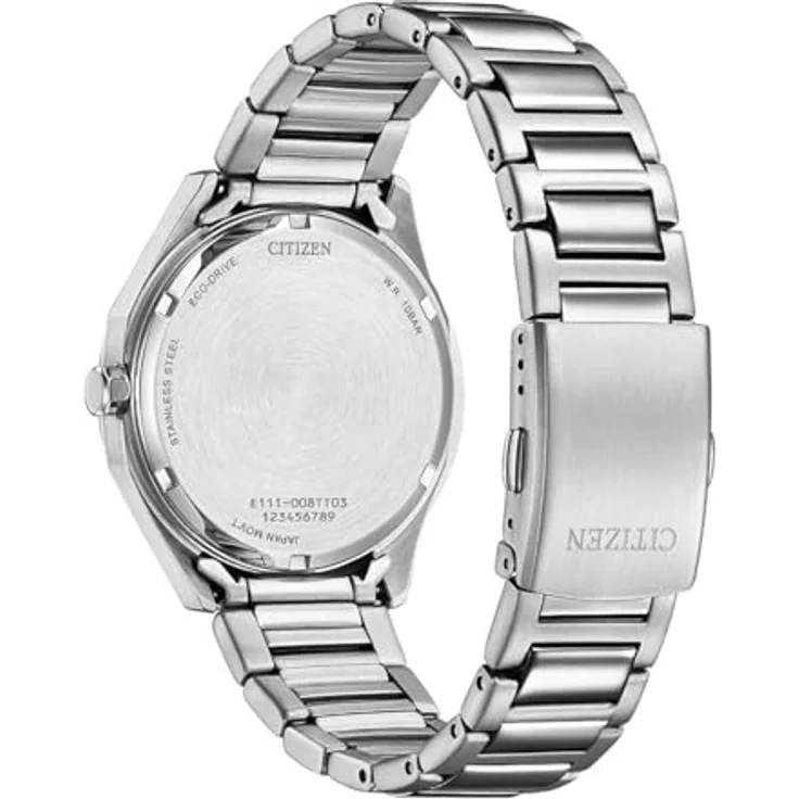 Citizen Eco-Drive Solar Herren-Uhr BM7620-83Y, Edelstahl, analoges Zifferblatt in Moosgrün, Kalenderfunktion – Bild 3