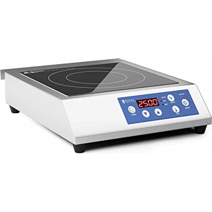 Royal Catering RCIK-3500CG Induktionsplatte Induktionskochplatte Induktionskocher Induktionskochfeld Gastro 28 cm 60-240 °C – Bild 1