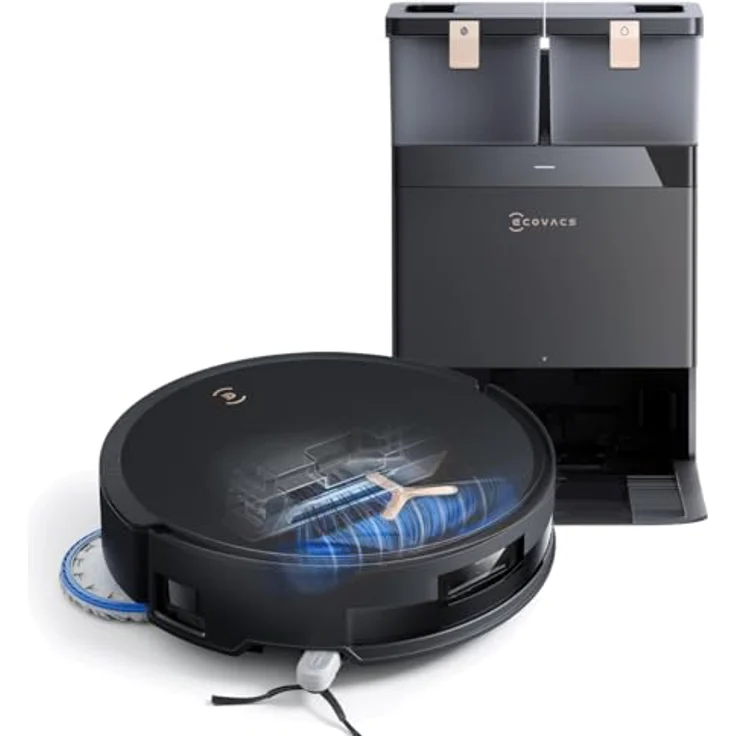 ECOVACS DEEBOT T50 MAX PRO OMNI Gen2, Nass-Trocken-Saugroboter mit BLAST Saugtechnologie, dToF LiDAR-System, ZeroTangle 2.0 und All-in-One OMNI-Station, mit Beutel – Bild 1
