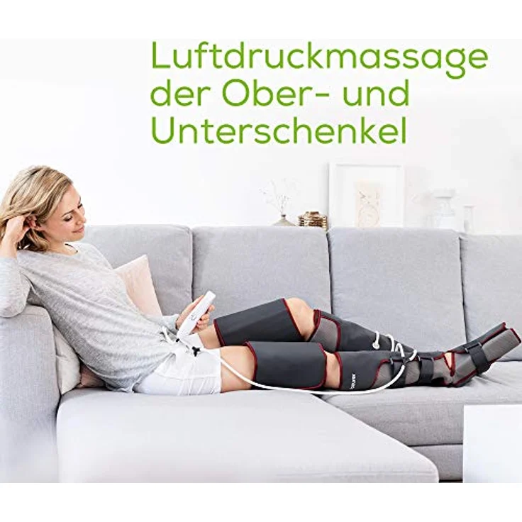 Beurer FM 150 Pro Venen Trainer, Bein-Massage-Gerät mit Luftdruckmassage, elektrisches Venenmassagegerät bei Verspannungen und schweren Beinen, mit Oberschenkelmanschetten – Bild 2