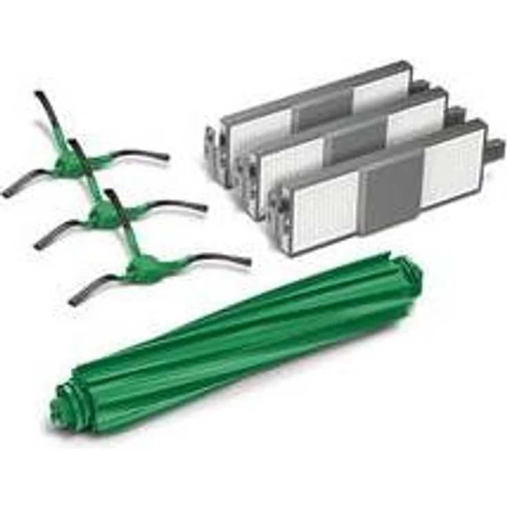 iRobot 100001451, Staubsauger Roboter Zubehör, 3 Filter und 4 Bürsten, kompatibel mit Roomba 205, Grün