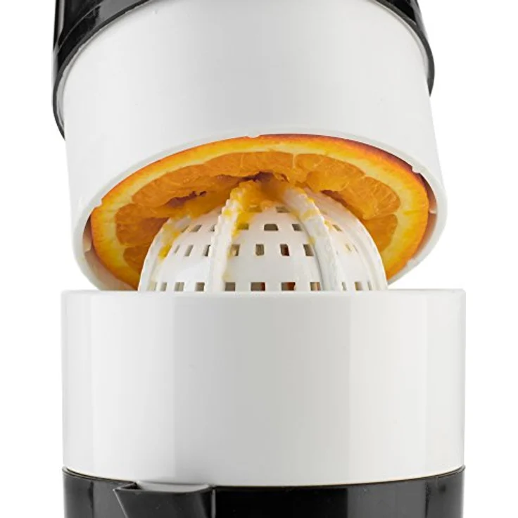 Börner Saftpresse (Schwarz) • Zitruspresse für frische Obst-/Gemüsesäfte • Entsafter mit Saftbehälter • Orangenpresse manuell • Fruchtpresse – Bild 5