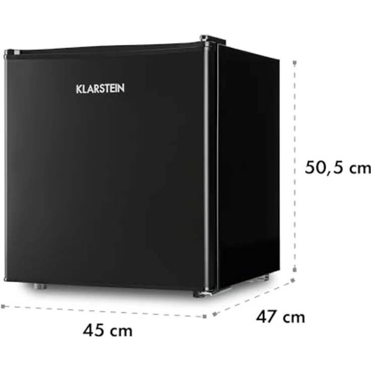 Klarstein Obsidian HEA14, 46 Liter Mini Kühlschrank mit Eisfach, schwarz – Bild 7