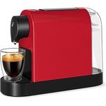 Tchibo Cafissimo „Pure plus“ Kapselmaschine, Drei-Druck-Brühsystem für Caffè Crema, Kaffee und Espresso, kompakte Bauweise in Rot