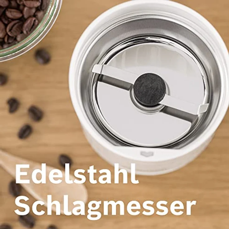 Bosch TSM6A011W Kaffeemühle, 180 Watt, weiß – Bild 4