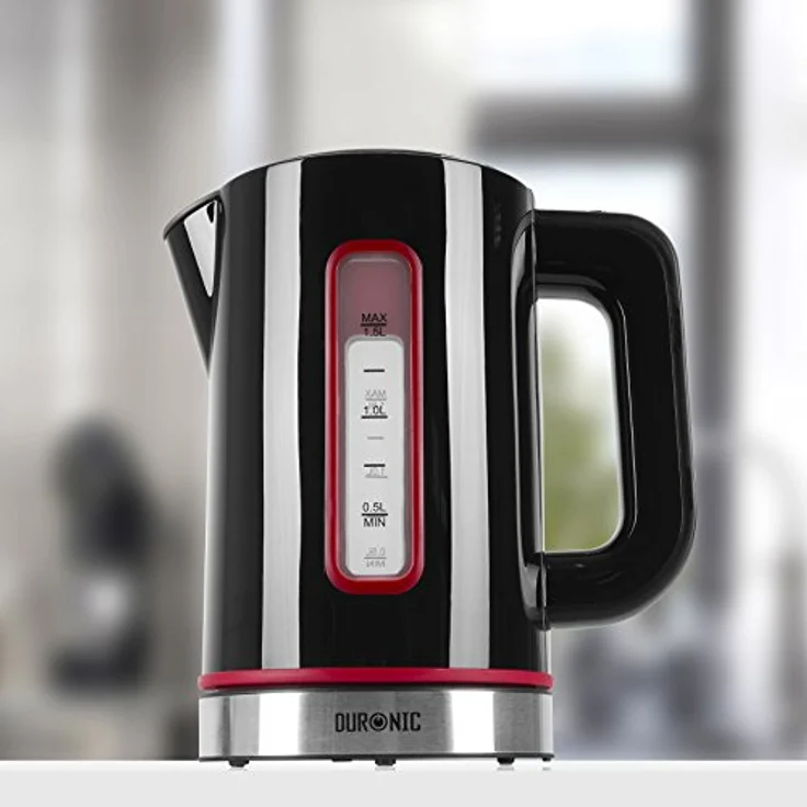 Duronic EK30 Wasserkocher, 3000W, 1,5L, doppelwandig, einstellbare Temperatur und Thermostat, schwarz – Bild 9
