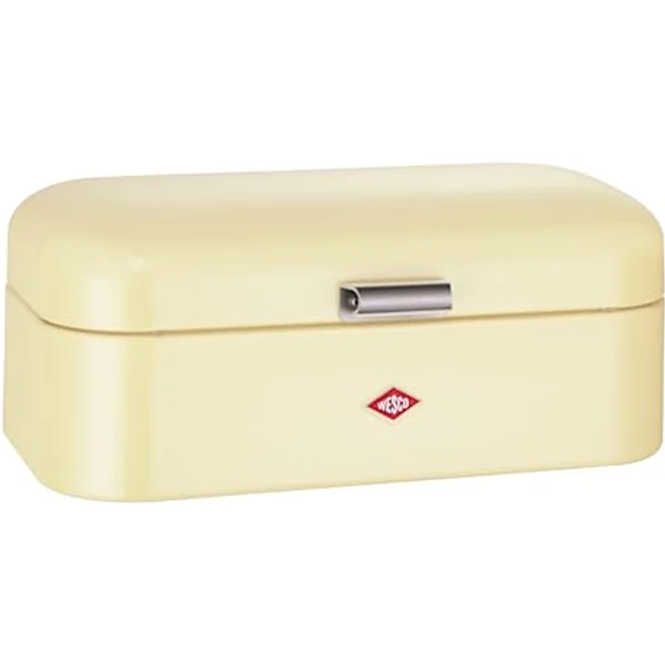 WESCO Grandy Brotkasten mandel, pulverbeschichtetes Stahlblech, Lüftungslöcher und stabiler Handgriff – Bild 1