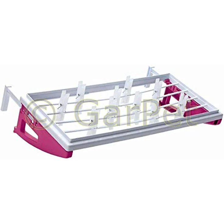 Bama Spa Heizungstrockner Heizkörper Badewanne Balkon Wäsche Trockner inkl Wäscheklammern, einstellbar von 5-20 cm, vielseitig einsetzbar, attraktive und zeitlose Farbe – Bild 4