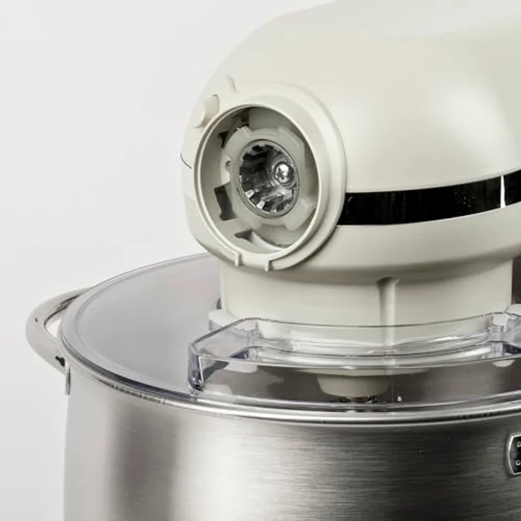 Girmi IM50 Planetenrührmaschine, Max. 2200 W, 8 Liter Edelstahlbehälter, 6 Geschwindigkeiten, Pulse-Funktion, Cremefarben, Zubehör inklusive – Bild 5