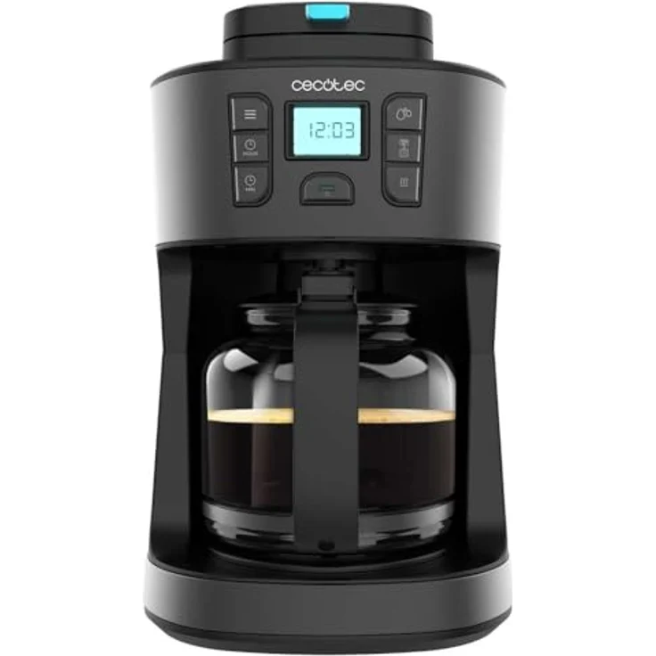 Cecotec Coffee 66 Grind & Drop, Edelstahl Tropfkaffeemaschine mit 1086 W, 12 Tassen, Extremearoma-Technologie, digitale Steuerung, automatische Abschaltung – Bild 1