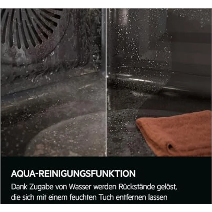 AEG AB14B Set Backofen BEK43511XB + Induktionskochfeld IBE6420SCB, Edelstahl Design, 65 Liter Garraum, 4 Kochzonen mit Induktion, Touch Control, Schwarz – Bild 6