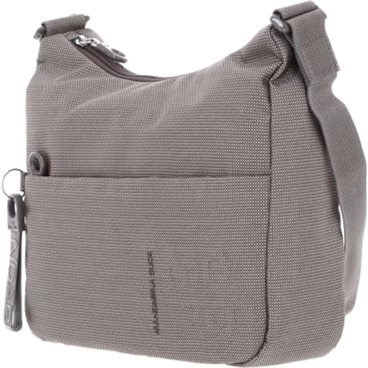 Mandarina Duck MD20 Medium Hobo Beuteltasche, leichte und robuste Umhängetasche aus Polyester, braun – Bild 2