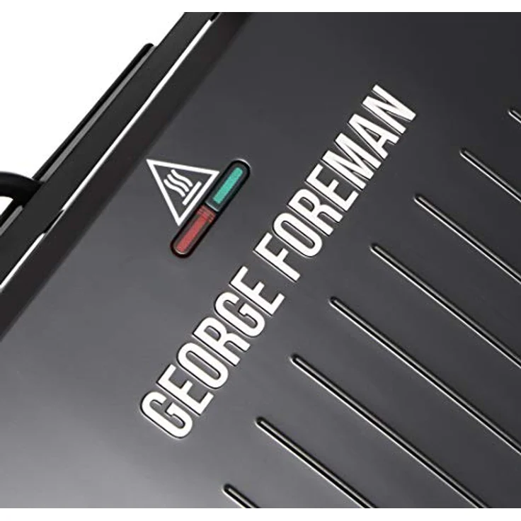 George Foreman Big Size Fit Grill, Tischgrill mit verbesserter Antihaftbeschichtung, Schnellheizfunktion und verstellbaren Platten, Schwarz 25820-56 – Bild 4