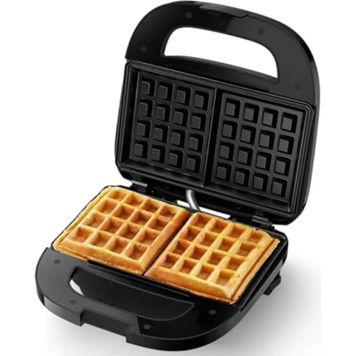 Philips HD2332/90, Waffeleisen mit antihaftbeschichteten Platten für goldbraune Waffeln, Schwarz – Bild 4