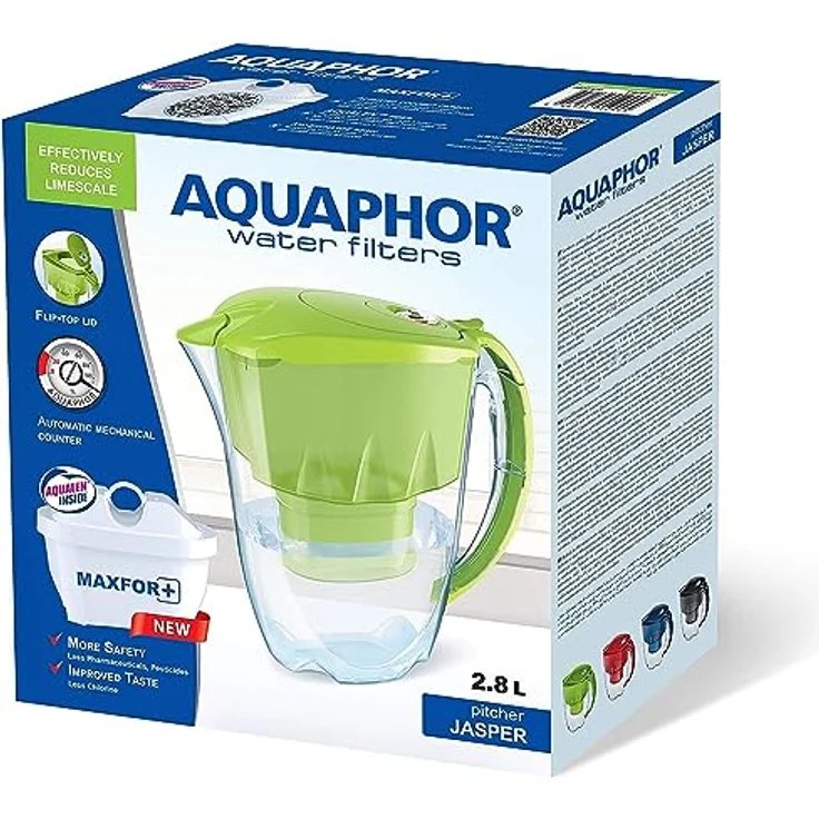 AQUAPHOR Jasper MAXFOR+ Wasserfilter, Kunststoff, schwarz, 2,8 l – Bild 5