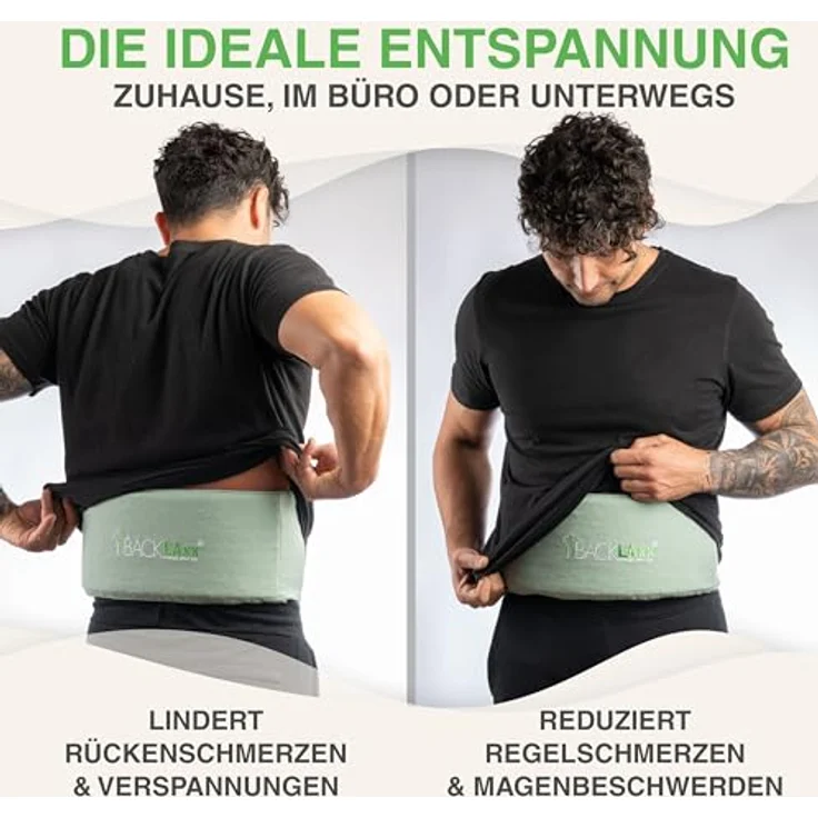 BACKLAxx® Massagegerät Akupressur Lendengürtel, Lendengurt, Akupressur Gürtel gegen Rückenschmerzen, Intensitätsregulierung durch Klettverschluss – Bild 5