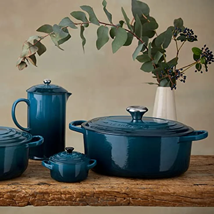 Le Creuset Signature Bräter, oval, 27 cm, deep teal – Bild 6