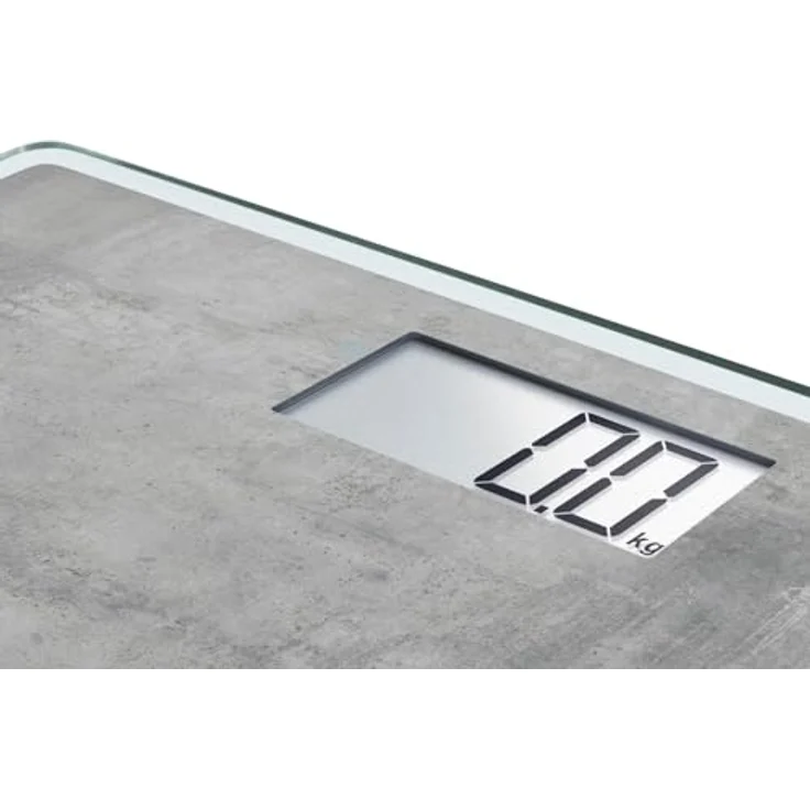 Soehnle Style Sense Compact 300 Concrete, digitale Körperwaage mit LCD, Anzeige, elektronische Waage mit extraflachem Design, Personenwaage mit Tragkraft bis zu einem Gewicht von 180 kg – Bild 5