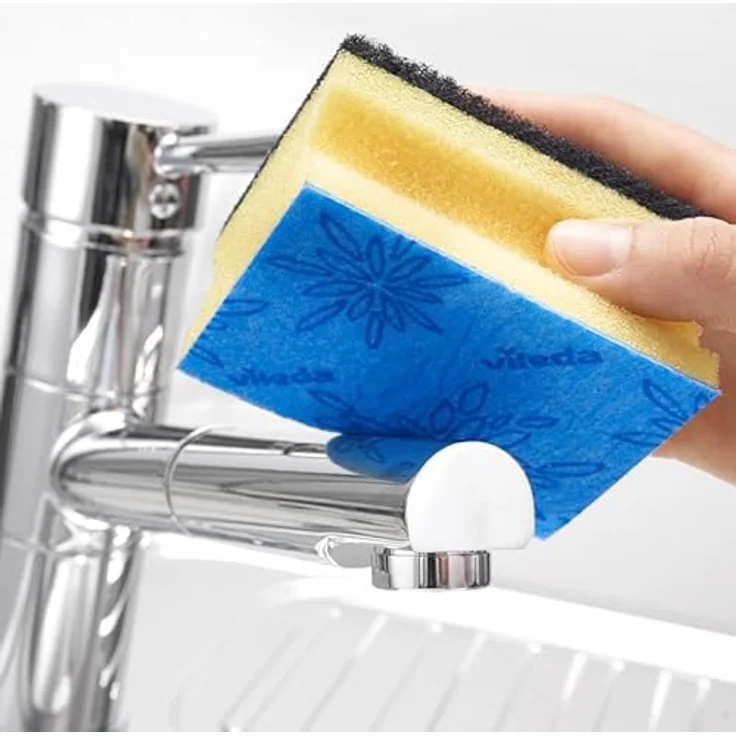 Vileda Glitzi Plus Topfreiniger, mit Antibac-Effekt gegen Bakterien, saugstark (18 Stück) – Bild 5