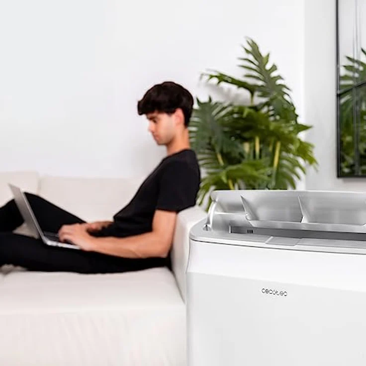Cecotec Force Clima 14500, Mobile Klimaanlage mit 14000 BTU, Fernbedienung, 5 Modi, Entfeuchtung, Reichweite 30 m² – Bild 3