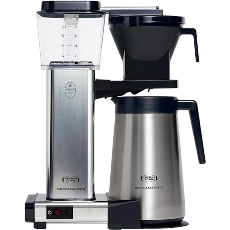 Moccamaster KBGT Filterkaffeemaschine mit Thermoskanne, Polished Silver, 1.25L – Bild 1