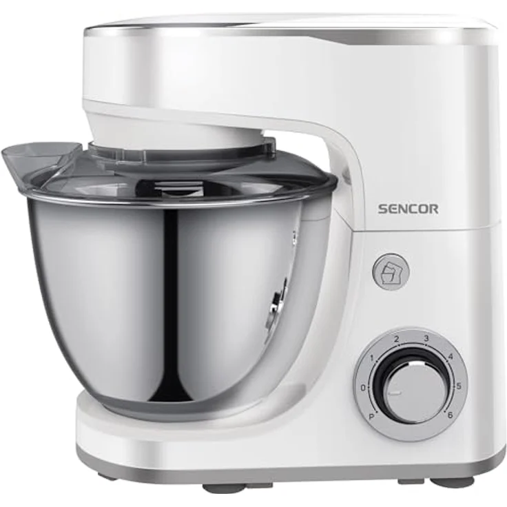 SENCOR Konditorroboter STM 3630WH, Küchenmaschine in Weiß mit vielseitigen Backfunktionen – Bild 1