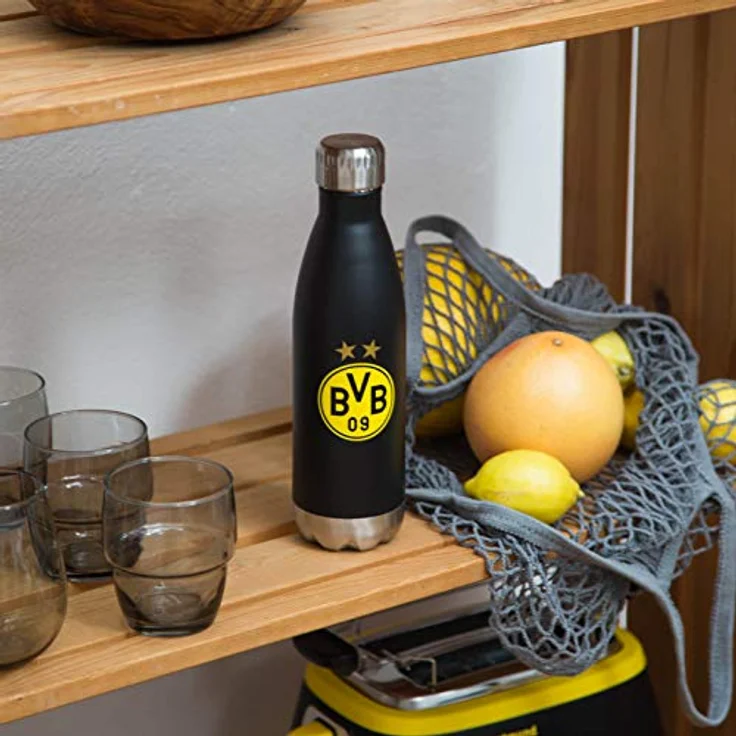 Borussia Dortmund, BVB-Isolierflasche 0,5L, Schwart-gelb, 0 – Bild 6