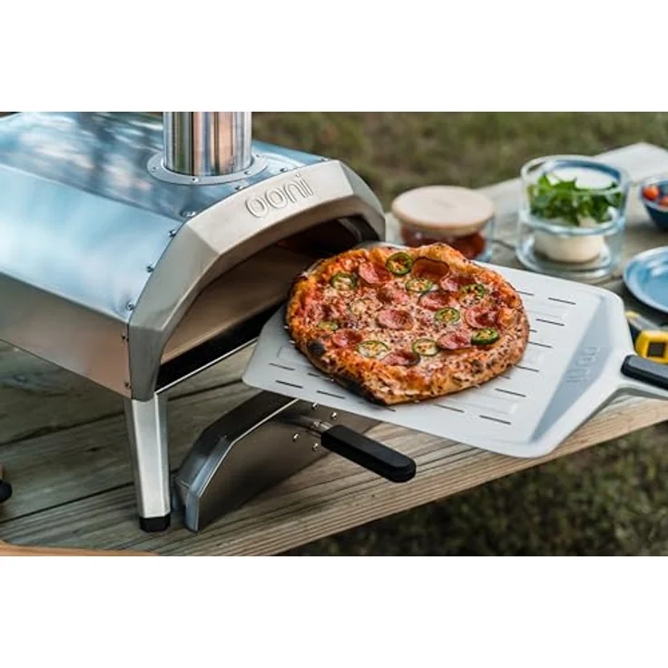 Ooni Karu 12 UU-P29400, Multi-Fuel Pizzaofen mit 500 °C, Edelstahlkonstruktion und Cordierit-Steingutbackstein – Bild 5