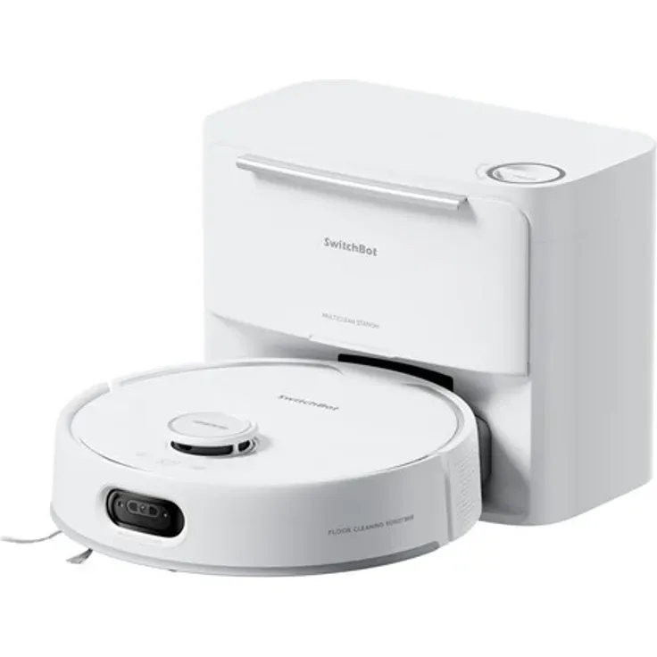 SwitchBot Roboter Staubsauger Floor Cleaning Robot S20, 10.000 Pa Saugkraft, LiDAR-Navigation, Vollautomatische MultiClean-Station