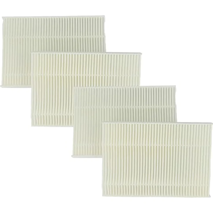 vhbw 4x Pollenfilter für Siemens Wäschetrockner TXL720K, kompatibel mit WTXL720KGB/01, WTXL720K/02, WTXL720K/01, Luftreiniger, weiß – Bild 1
