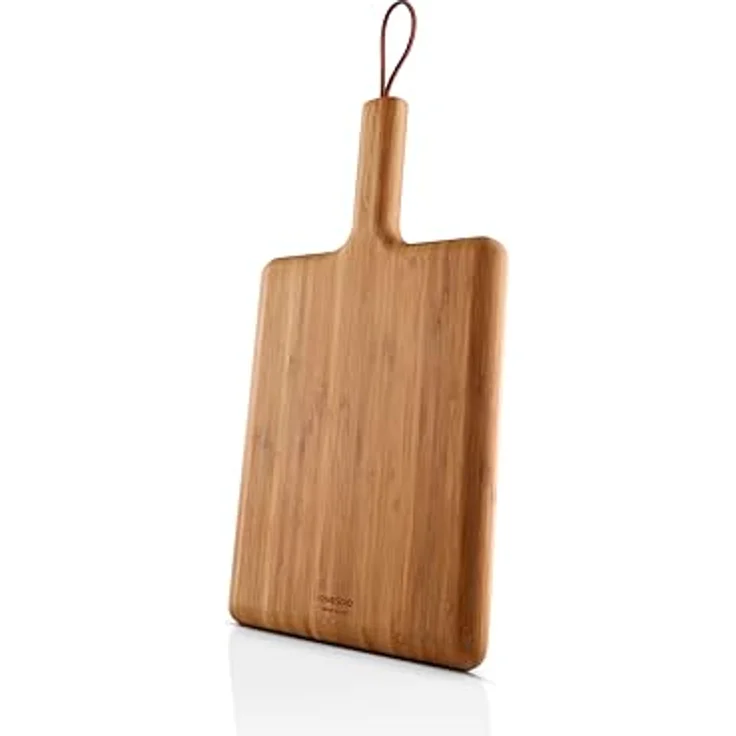 Eva Solo Nordic Kitchen Schneidebrett 32 x 24 cm, FSC-zertifiziertes Bambus mit Saftrillen zur Vermeidung von Flüssigkeitsauslaufen, natur-dunkel – Bild 2